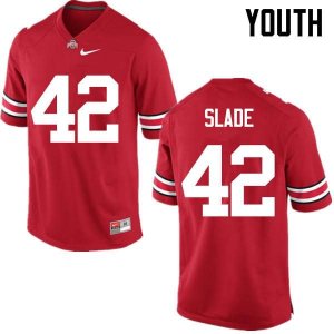 Youth Ohio State Buckeyes #42 Darius Slade Red Nike NCAA College Football Jersey Season KMM5344YW